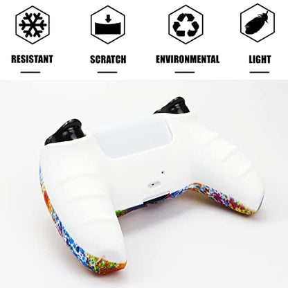 Silicone Skin for PS5, Anti-Slip Shell Cover Case with Joystick Grips, PlayStation 5 Controller - color: PS5 controller #18