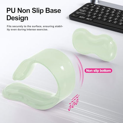 MOKURU Gel Keyboard and Mouse Wrist Rest Set, Comfort Ergonomic Wrist Support, for Wrist Pain Relief, Computer Keyboard Wrist Rest (Green) - color: Green