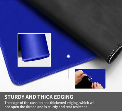 Square Large Tabletop Game Playmat,Used for Playing Poker,Mahjong,Playing Cards,and Role-Playing Games, with Thick Seam Edge,Waterproof,and Anti Slip(80 * 80cm*2mm) Blue - color: 80*80*0.2cmBlue, size: 80*80*0.2cm