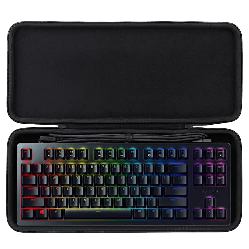 co2CREA Hard Travel Case for Razer Huntsman Tournament TKL Keyboard | Tenkeyless Gaming Keyboard Compatibility, Travel Protective Storage Bag - size: for TKL Keyboard