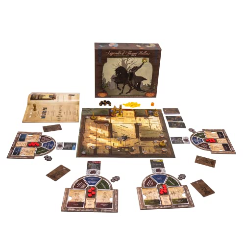 Greater Than Games | Legends of Sleepy Hollow | Cooperative Board Game | Horror Storytelling Campaign | 1 to 4 Players | 30+ Minutes | Ages 12+ - style: Base