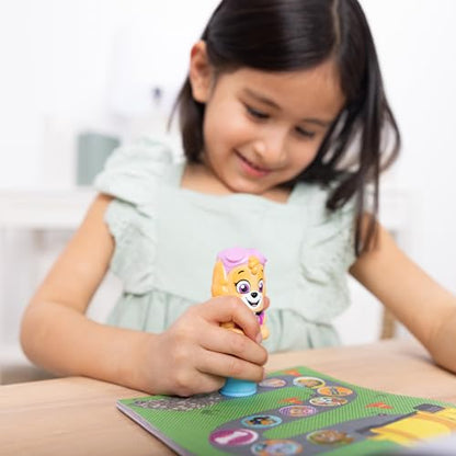 Melissa & Doug Sticker Wow! PAW Patrol Skye Stamper Toy and Activity Pad | 300 Surprise Stickers, PAW Patrol Skye Stamper, 24-Page Pad, Mess-Free Travel Toys, Arts & Crafts, Preschool Toys, Ages 3+ - size: 10.0 x 6.0 x 1.85