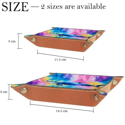 Tie Dye Whales Dice Tray Dice Rolling Tray Folding Dice Holder for Dice Games, Like RPG, DND and Other Table Games - color: Multi 8