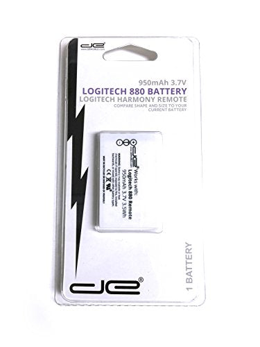 Remote Control Replacement Rechargeable Battery for Logitech - Harmony One, Harmony One Advanced, Harmony 720, 850, 880, H880, 880 Pro, 885, 890, 890 Pro, 900, 900 Pro, Harmony 1, Harmony 1 Advanced