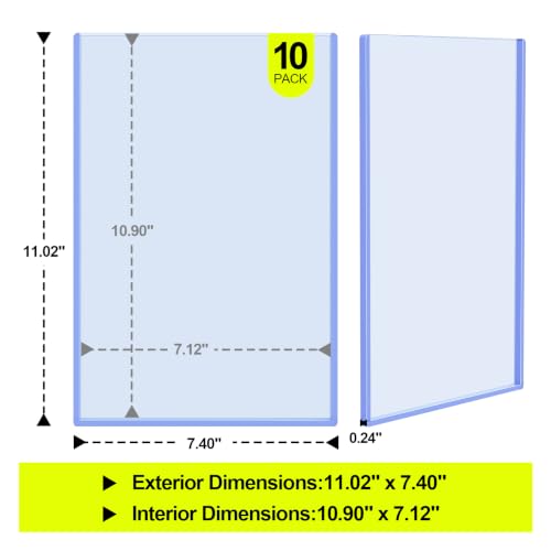 10ct Current Comic Book Toploaders - Crystal Clear Rigid Protectors | Protect Modern Comics from Scratches, Dust and Moisture, Rigid Clear Holders Provide Safe Storage and Display Protection - size: 10ct Current Comic Book Toploader