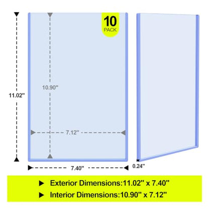 10ct Current Comic Book Toploaders - Crystal Clear Rigid Protectors | Protect Modern Comics from Scratches, Dust and Moisture, Rigid Clear Holders Provide Safe Storage and Display Protection - size: 10ct Current Comic Book Toploader