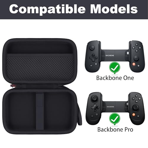khanka Case for Backbone Pro/Backbone One iOS Mobile Gaming Controller,Carrying Case Compatible with Backbone Pro/One iOS Mobile Gaming Gamepad/Controller - color: Black