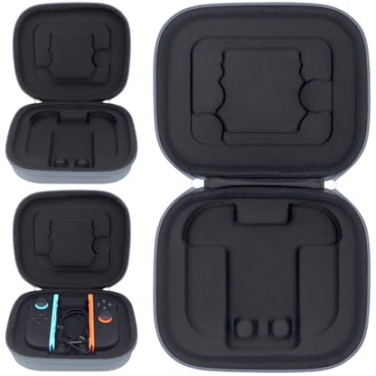 sisma Carry Case Compatible with Nintendo Switch 2 Joy-Con & Straps, Buttons & Joysticks Full Protection, Hard Shell Joycon Compact Pouch Travel Storage Case, Grey - color: Grey - Fits Joy-Con 2 & Straps