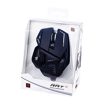 MAD CATZ MR04DCINBL000-0 R.A.T. 6+ Corded Optical Gaming Mouse, Black