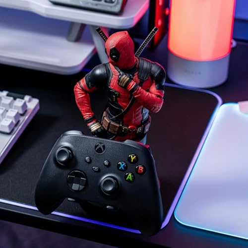 Exquisite Gaming Deadpool 3 Collectible Controller Holder and Phone Stand, Cable Guys Marvel Statue, Officially Licensed Figure