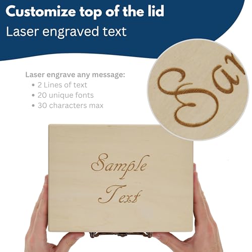 WE Games Double 6 Dominoes in Engraved Natural Wooden Treasure Box, Dominoes Set for Adults, Ivory Color Double Six Domino, Classic Board Games, Tile Games, Personalized Domino Gift - color: Natural