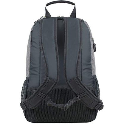 Eastsport Travel Skateboard Backpack Double Strap Laptop Bag Multi-Sport Design for Men and Women, Graystone Chambray - color: Graystone Chambray