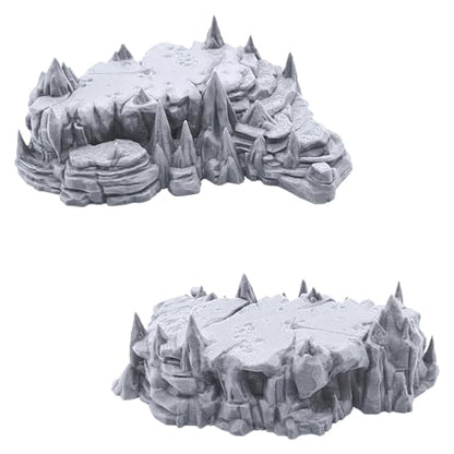 EnderToys Raised Caverns - DND Terrain Scenery for Tabletop 28mm Miniatures Wargame