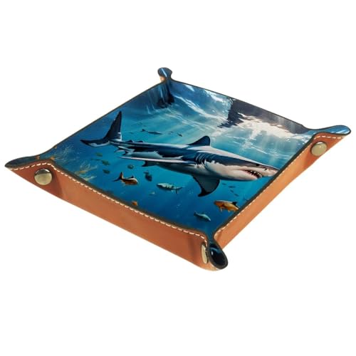 Underwater Shark Dice Tray Dice Rolling Tray Folding Dice Holder for Dice Games, Like RPG, DND and Other Table Games - color: Multi 13