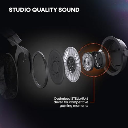 beyerdynamic MMX 330 Pro Open-Back Gaming Headset with Stellar.45 Driver and Condenser Microphone, Wired Gaming Headphone Suitable for PC, Gaming Console, PS, Switch. Handmade in Germany, Black