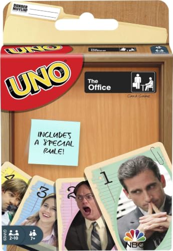 Mattel Games UNO the Office Card Game for Teens, Adults, Families & Parties with Special Rule for 2 to 10 Players - style: UNO the Office