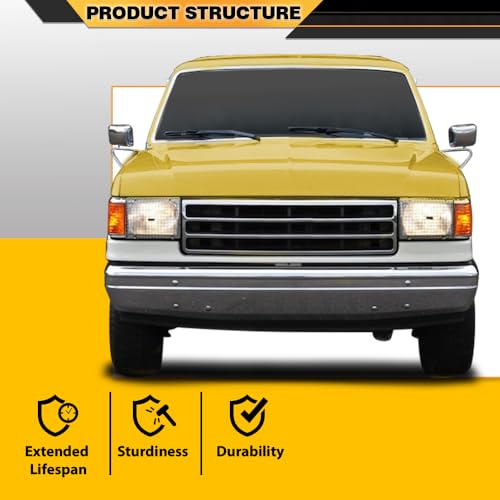 CNNELL Hood Insulation Pad with Clips Compatible with Ford F150 Bronco F250 F350 1987-1991 - style: 1987-1991 Ford F150