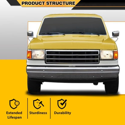 CNNELL Hood Insulation Pad with Clips Compatible with Ford F150 Bronco F250 F350 1987-1991 - style: 1987-1991 Ford F150