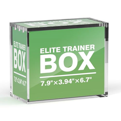 Elite Trainer Box Acrylic Display Case, Magnetic Lid Design, 5mm Thick Stackable Protector for PKMN ETB & Booster Box Collection - size: Elite Trainer Box Case