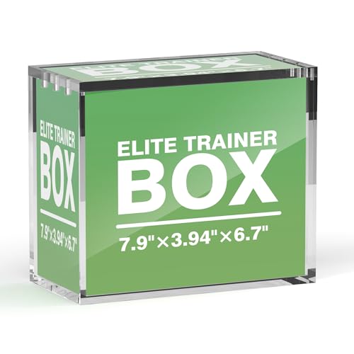 Elite Trainer Box Acrylic Display Case, Magnetic Lid Design, 5mm Thick Stackable Protector for PKMN ETB & Booster Box Collection - size: Elite Trainer Box Case