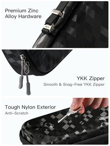 UYIYE Carrying Case for ROG Xbox Ally X/ROG Xbox Ally (2025), Hard Shell Travel Case with Charger Storage Compartment, Crystal Velvet Lining, EVA Protection, Waterproof Portable Carrying Bag, Camo - color: Camo Black