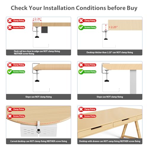KEEGH 16 in Under Desk Cable Management Tray, Metal Cable Tary, 1 Pack | No-Drill Clamp Mount, Ventilation Holes, Cable Management Tray for Home Office, Gaming Desk, Standing Desk, White - color: White, size: 1 Pack