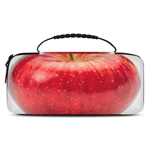 Adornori Red Apples Fruit Carry Case Compatible with Nintendo Switch 2, with 20 Games Cartridges, Portable Travel Carrying Case Pouch for Accessories & Game Cards - color: Multicolor 3