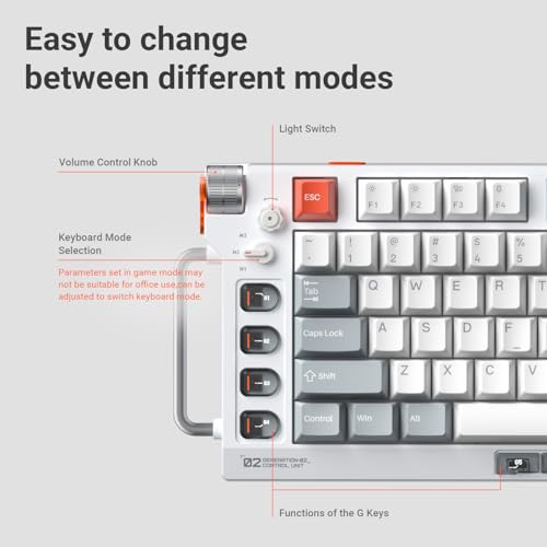 nuphy Field75 HE V2 75% Layout 83 Keys Gaming Keyboard with knobs