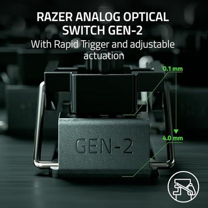 Razer Huntsman V3 Pro Mini 60% Esports Gaming Keyboard, White | Analog Optical Switches, Razer Snap Tap, Rapid Trigger, Adjustable Actuation, Dual-Purpose Mod Keys, Doubleshot PBT Keycaps - color: White, size: Mini 60%, style: 1000 Hz Polling