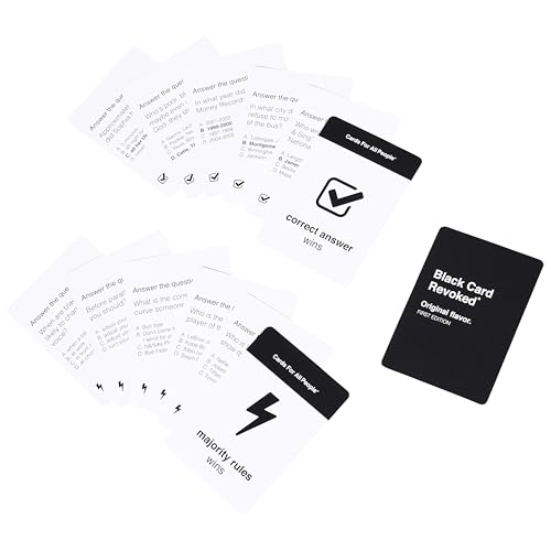Black Card Revoked Original Flavor - Celebrate The Culture with America’s 1st Black Card Game | The Original Black Trivia | Perfect for Every Cookout, Game Night & Holiday