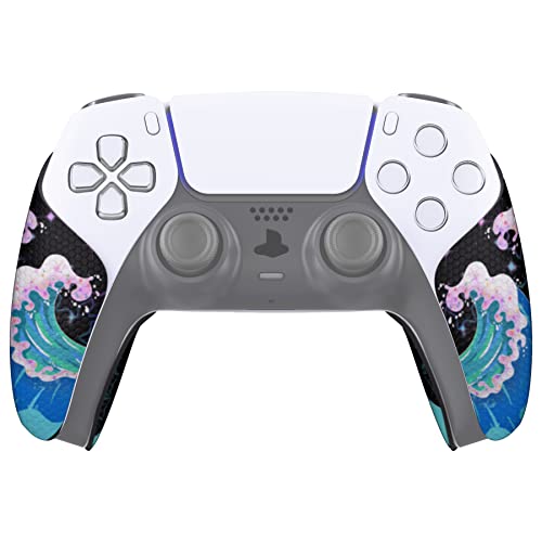 eXtremeRate PlayVital Controller Grip for ps5 Controller, Professional Textured Soft Rubber Pads Handle Grips for ps5 - Shimmering Waves - color: Waves