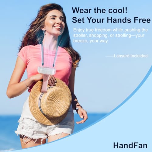 HandFan Upgraded Portable Handheld Misting Fan, Rechargeable Personal Mister Fan, Spray Water Mist Fans, Foldable Electric Mini Cooling Hand Fans for Summer Beach Travel Concerts Disney(Pink) - color: Pink, style: HF318C