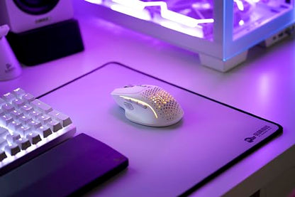 GLORIOUS Gaming Model I 2 Wireless Gaming Mouse - Hybrid 2.4Ghz & Bluetooth, 75g Superlight, 9 Buttons (2 Swappable), RGB, PTFE Feet, MMO/MOBA/FPS, Long Battery Life, Side Thumb Rest - White - color: Matte White, size: Model I2 Wireless