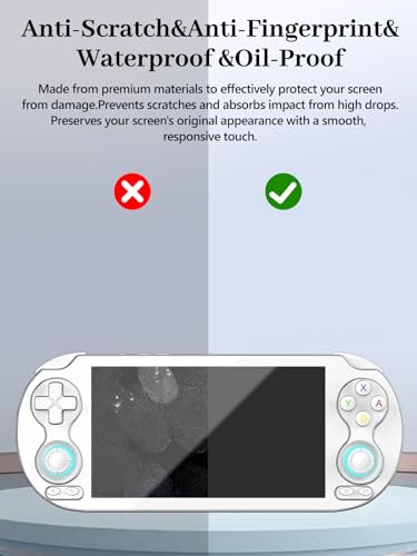4-Pack Screen Protector for ANBERNIC RG VITA/VITA Pro Handheld Game Consoles, 6H Hardness Not Tempered Glass, Anti-Fingerprint,Anti-Scratch, Easily Installation, HD Clear