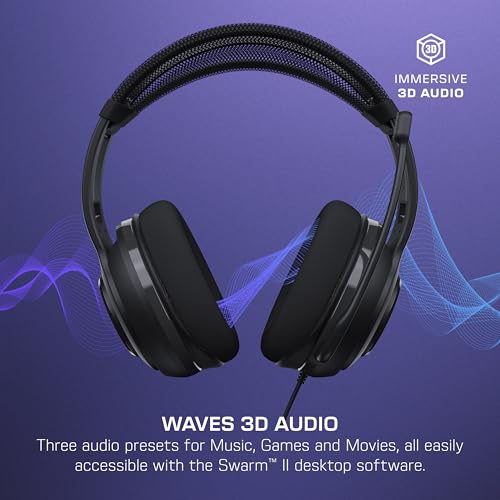 Turtle Beach Atlas 200 Wired Multiplatform Gaming Headset for PC, Xbox, PS5 | PlayStation, 50mm Drivers, 24-bit High-Fidelity Audio, PC USB Splitter, Waves 3D Audio, Flip-to-Mute Mic, Memory Foam, Black