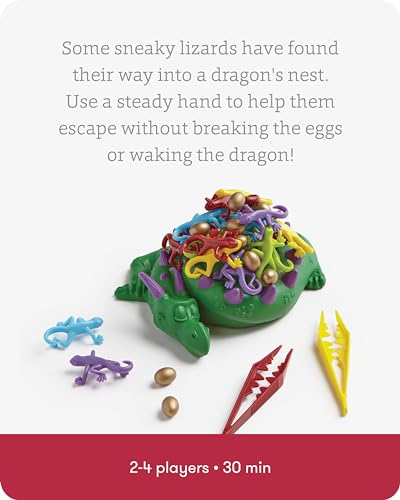 SimplyFun Dreaming Dragon - A Game for Kids Based on Steady Hands, Concentration, and A Little Luck - 2 to 4 Players - Kids Game Ages 6 & Up - style: Dreaming Dragon