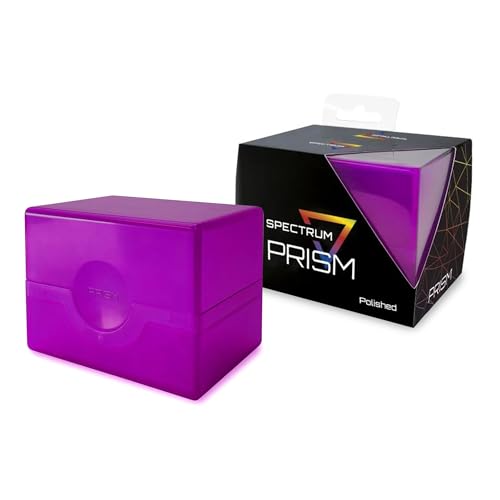 BCW Spectrum Prism Deck Case - Ultra Violet - 1 ct | Secure Snap Closure Card Deck Case | Fits 100 Double-Sleeved Cards | Trading Card Storage Ideal for Magic the Gathering, Pokemon, and More - color: Ultra Violet, size: 1 Pack