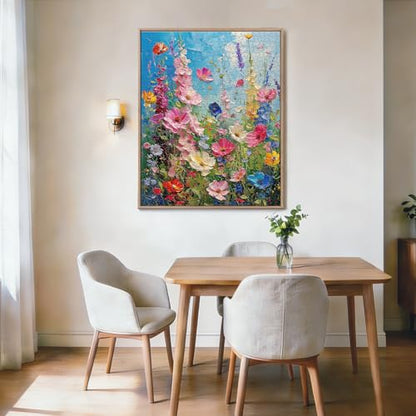 Wildflower Meadow Puzzles for Adults 1000 Pieces,Impossible Hard Difficult Challenging Jigsaw Puzzles for Adults 1000 Pieces,Puzzle with Letters on Back,Recycled Paper Jigsaw Puzzle(27.6"x19.7") - color: Wildflower Meadow
