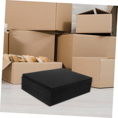 KALLORY 4pcs Pick Apart Foam Inserts for Shipping and Board Game Storage Foam Tool Box Inserts with Reliable Protection for Fragile Items and Tools Black