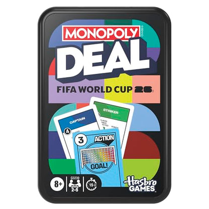 Monopoly Deal FIFA World Cup 2026 Edition Game – Officially Licensed FIFA World Cup Soccer Card Game for Kids – Ages 8+ – 2 to 5 Players – 15 Mins. - style: Monopoly Deal