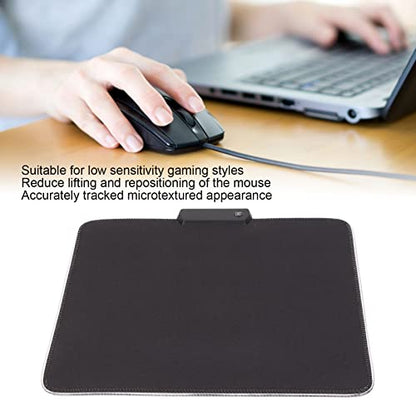 ciciglow RGB Gaming Mouse Mat Pad, 12 Light Modes USB Wired LED Gaming Mouse Mat, Nonslip Rubber and, 300x250x4mm, for, PC, Laptop, Desk