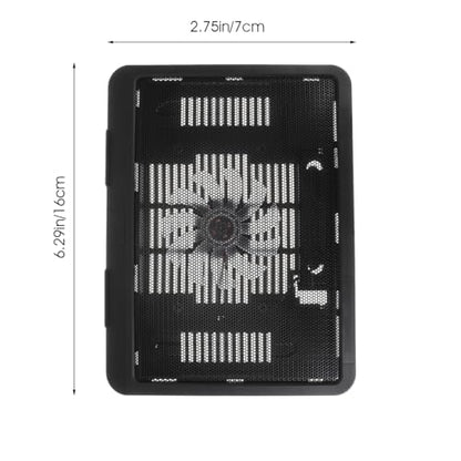 SHERCHPRY Laptop Cooling Pad USB Powered Laptop Cooler Stand with Anti-Slip Feet Air Cooling Ventilation Silent Cooler for and Gaming 12.99 X 9.84 X 0.94 in