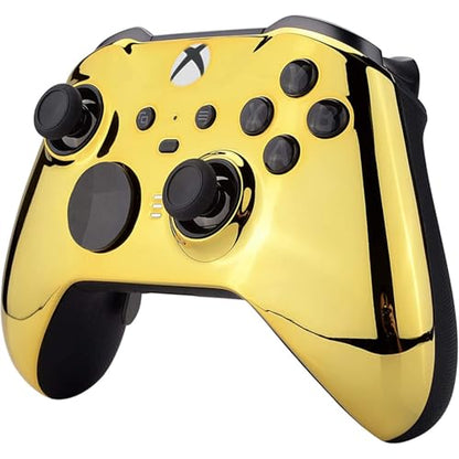Custom Controllerzz Elite Series 2 Controller Compatible With Xbox One, Xbox Series S and Xbox Series X (Gold Chrome) - color: Gold Chrome
