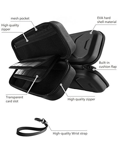 Mumba Carrying Case for Nintendo Switch OLED/Switch 1/Switch Lite, [Standard Version] Protective Travel Carry Case Pouch for Nintendo Switch Console & Accessories (Black) - color: Black