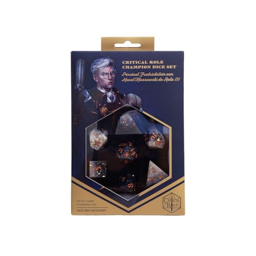 Critical Role Champion Dice Set: Percival Fredrickstein Von Musel Klossowski De Rolo III