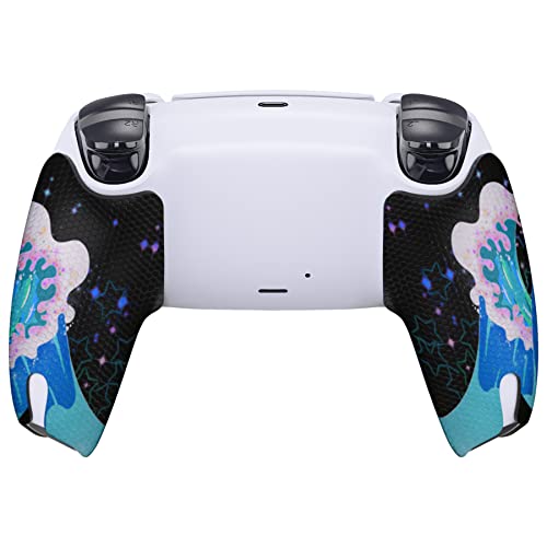 eXtremeRate PlayVital Controller Grip for ps5 Controller, Professional Textured Soft Rubber Pads Handle Grips for ps5 - Shimmering Waves - color: Waves