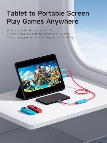 Hagibis USB3.0 Video Capture Card with 100W PD for Switch2, USB C to USB A/USB C 1080P@60fps 2K@30fps Live and Record Video Audio Game for Car Quest 3 VR PS4/5 ROG Ally Steam Deck (CC10P)