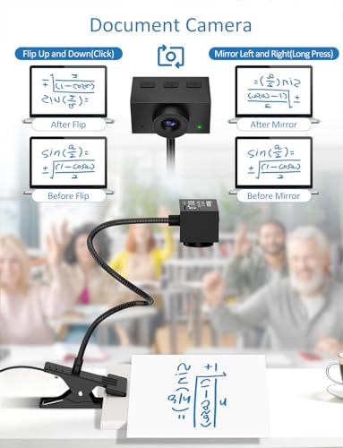 Webcam for PC, Streaming Camera, Web Camera for Desktop/Laptop Computer Webcam with Microphone, Plug and Play USB Web Cam with Bracket, Manual Focus, for Live Streaming, Video Calls (Black, 1080P)