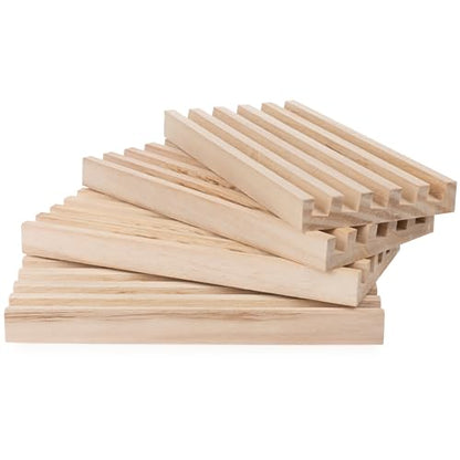 Spin Master Games Wooden Domino Racks Set of 4 Trays Classic Board Game - style: 4 Wooden Domino Rack