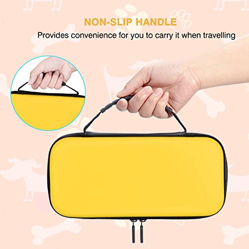 TIKOdirect Carrying Case for Nintendo Switch lite, Shockproof Portable Travel Bag with Glitter Galaxy cover, Screen Protectors and Cute Thumb Grips Caps, Yellow - color: Yellow
